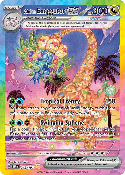 Alolan Exeggutor ex - 242/191 Surging Sparks