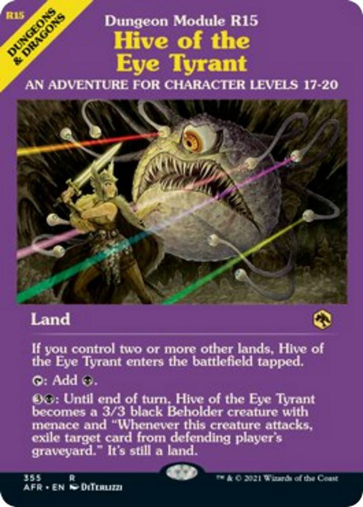 Hive of the Eye Tyrant (Dungeon Module) [Adventures in the Forgotten Realms] 355