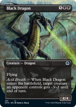 Black Dragon (Borderless) [Adventures in the Forgotten Realms] 291