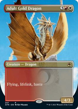 Adult Gold Dragon (Borderless) [Adventures in the Forgotten Realms] 297