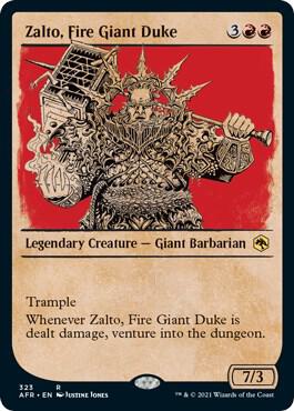Zalto, Fire Giant Duke (Showcase) [Adventures in the Forgotten Realms] 323
