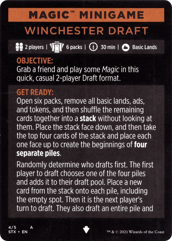 Magic Minigame: Winchester Draft [Strixhaven: School of Mages] 1