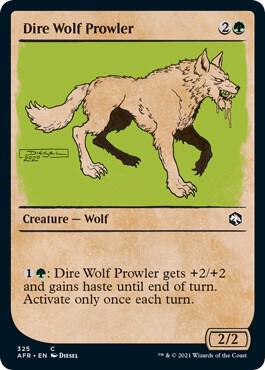 Dire Wolf Prowler (Showcase) [Adventures in the Forgotten Realms] 325