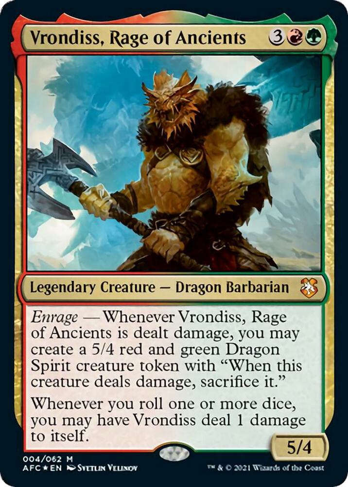 Vrondiss, Rage of Ancients [Commander: Adventures in the Forgotten Realms] 4