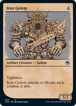 Iron Golem (Showcase) [Adventures in the Forgotten Realms] 348