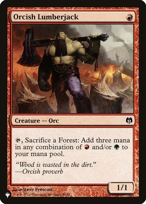 Orcish Lumberjack [The List Reprints] 44/81