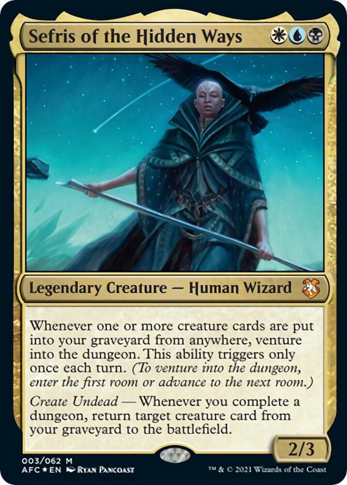 Sefris of the Hidden Ways (Display Commander) - Thick Stock [Commander: Adventures in the Forgotten Realms] 3