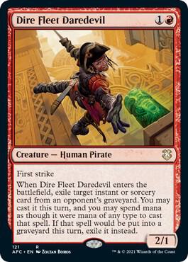 Dire Fleet Daredevil [Commander: Adventures in the Forgotten Realms] 121