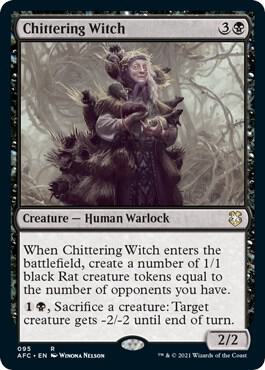 Chittering Witch [Commander: Adventures in the Forgotten Realms] 95
