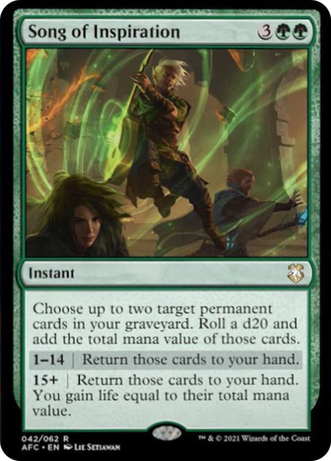 Song of Inspiration [Commander: Adventures in the Forgotten Realms] 42