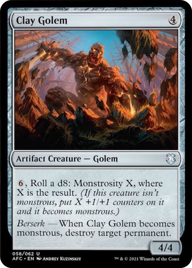 Clay Golem [Commander: Adventures in the Forgotten Realms] 58