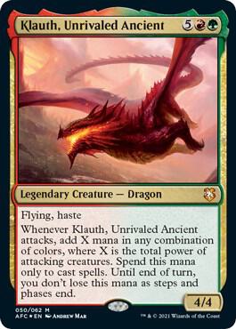 Klauth, Unrivaled Ancient [Commander: Adventures in the Forgotten Realms] 50