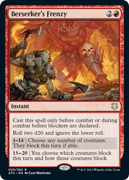 Berserker's Frenzy [Commander: Adventures in the Forgotten Realms] 29