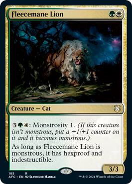 Fleecemane Lion [Commander: Adventures in the Forgotten Realms] 185