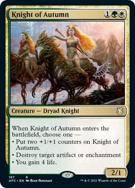Knight of Autumn [Commander: Adventures in the Forgotten Realms] 187