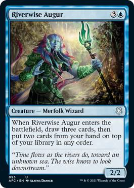 Riverwise Augur [Commander: Adventures in the Forgotten Realms] 93