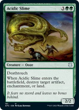 Acidic Slime [Commander: Adventures in the Forgotten Realms] 151