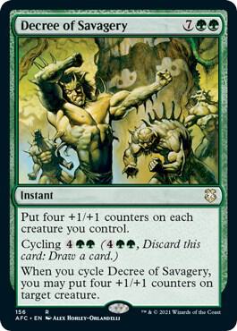 Decree of Savagery [Commander: Adventures in the Forgotten Realms] 156