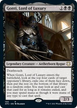 Gonti, Lord of Luxury [Commander: Adventures in the Forgotten Realms] 100
