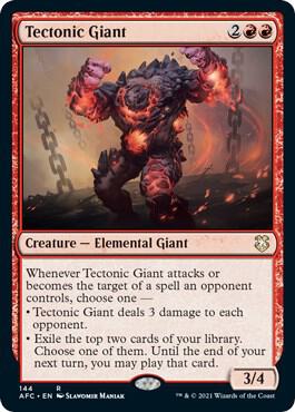 Tectonic Giant [Commander: Adventures in the Forgotten Realms] 144