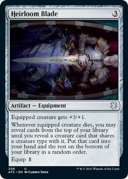 Heirloom Blade [Commander: Adventures in the Forgotten Realms] 208