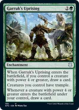 Garruk's Uprising [Commander: Adventures in the Forgotten Realms] 159