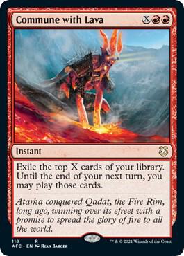 Commune with Lava [Commander: Adventures in the Forgotten Realms] 118