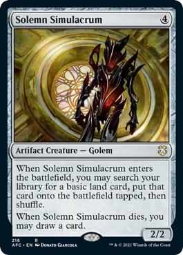 Solemn Simulacrum [Commander: Adventures in the Forgotten Realms] 216