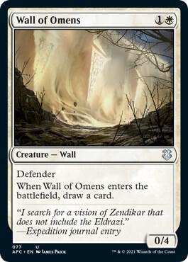 Wall of Omens [Commander: Adventures in the Forgotten Realms] 77