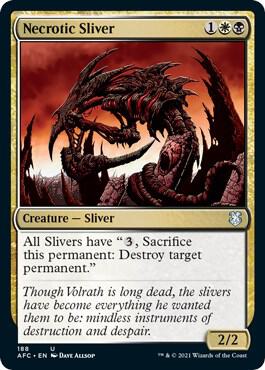 Necrotic Sliver [Commander: Adventures in the Forgotten Realms] 188