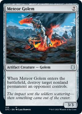 Meteor Golem [Commander: Adventures in the Forgotten Realms] 210