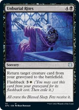 Unburial Rites [Commander: Adventures in the Forgotten Realms] 111