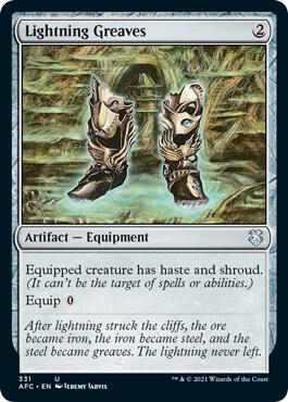 Lightning Greaves [Commander: Adventures in the Forgotten Realms] 331