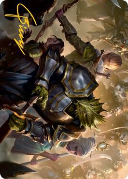 You Come to the Gnoll Camp Art Card (Gold-Stamped Signature) [Art Series: Adventures in the Forgotten Realms] 42
