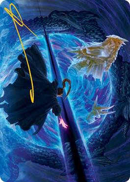 Bar the Gate Art Card (Gold-Stamped Signature) [Art Series: Adventures in the Forgotten Realms] 45