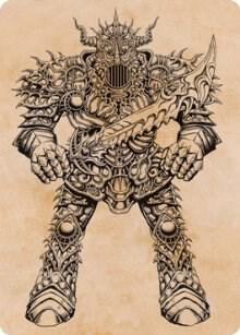 Iron Golem (Showcase) Art Card [Art Series: Adventures in the Forgotten Realms] 80