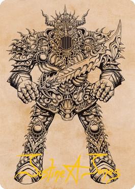 Iron Golem (Showcase) Art Card (Gold-Stamped Signature) [Art Series: Adventures in the Forgotten Realms] 80