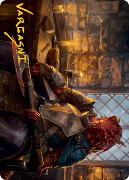 Jaded Sell-Sword Art Card (Gold-Stamped Signature) [Art Series: Adventures in the Forgotten Realms] 47