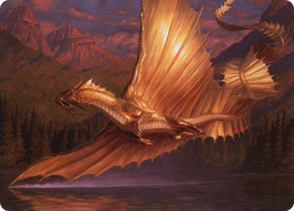 Adult Gold Dragon Art Card [Art Series: Adventures in the Forgotten Realms] 58
