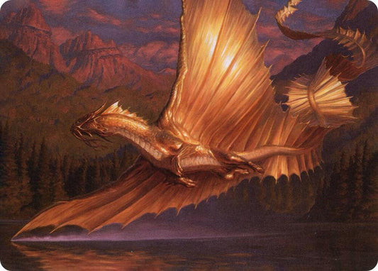 Adult Gold Dragon Art Card [Art Series: Adventures in the Forgotten Realms] 58