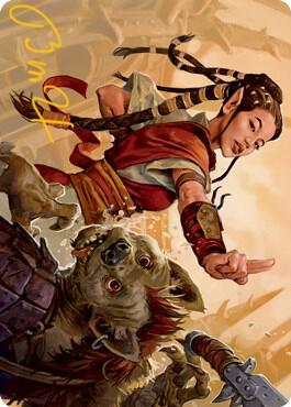 Half-Elf Monk Art Card (Gold-Stamped Signature) [Art Series: Adventures in the Forgotten Realms] 28