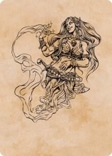 Djinni Windseer (Showcase) Art Card [Art Series: Adventures in the Forgotten Realms] 74