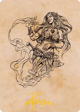 Djinni Windseer (Showcase) Art Card (Gold-Stamped Signature) [Art Series: Adventures in the Forgotten Realms] 74