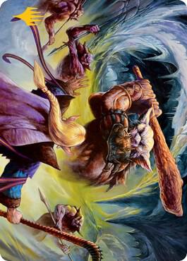 Den of the Bugbear (34/81) Art Card (Gold-Stamped) [Art Series: Adventures in the Forgotten Realms] 34