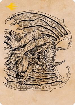 Cloister Gargoyle (Showcase) Art Card (Gold-Stamped) [Art Series: Adventures in the Forgotten Realms] 65