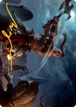 Critical Hit Art Card (Gold-Stamped Signature) [Art Series: Adventures in the Forgotten Realms] 38