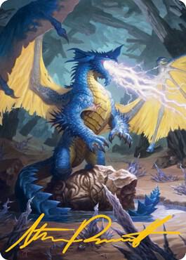 Blue Dragon Art Card (Gold-Stamped Signature) [Art Series: Adventures in the Forgotten Realms] 73