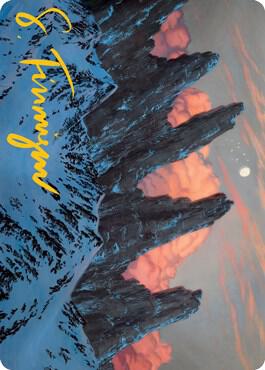 Mountain (59/81) Art Card (Gold-Stamped Signature) [Art Series: Adventures in the Forgotten Realms] 59