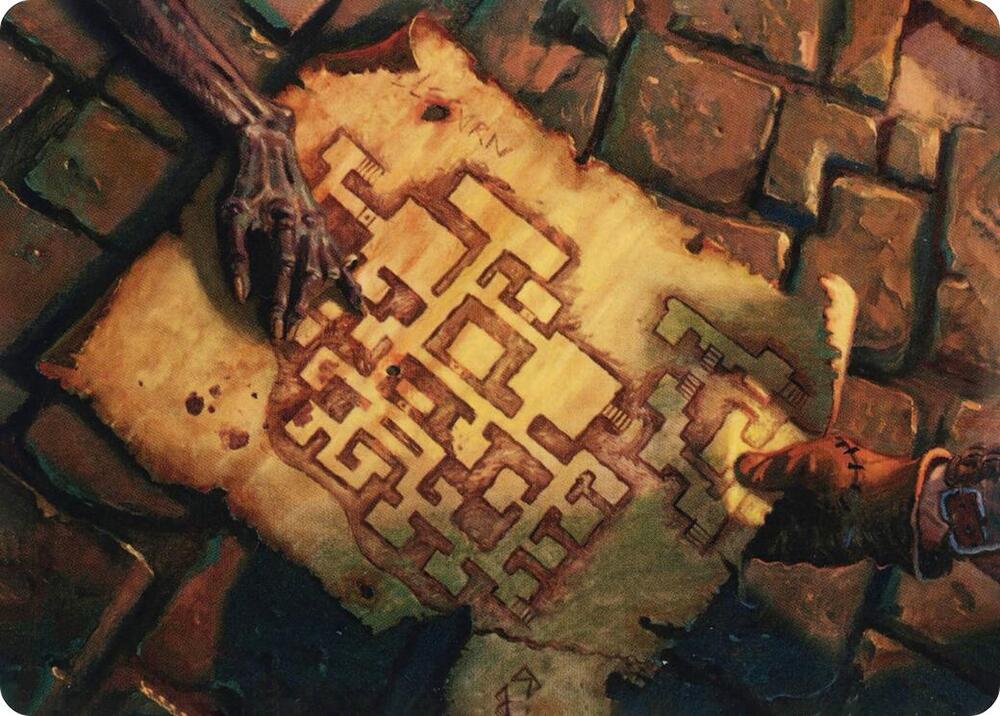 Dungeon Map Art Card [Art Series: Adventures in the Forgotten Realms] 57