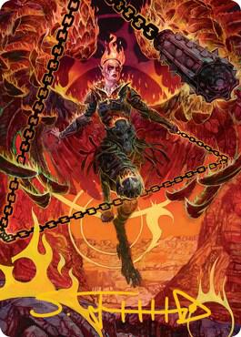 Zariel, Archduke of Avernus Art Card (Gold-Stamped Signature) [Art Series: Adventures in the Forgotten Realms] 77